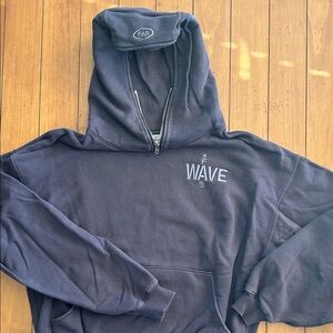 BY FAR Navy Blue Hoodie